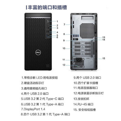 3.0GHz Processor Main Frequency Dells Optiplex 5000MT Tower Desktop Computer for Private