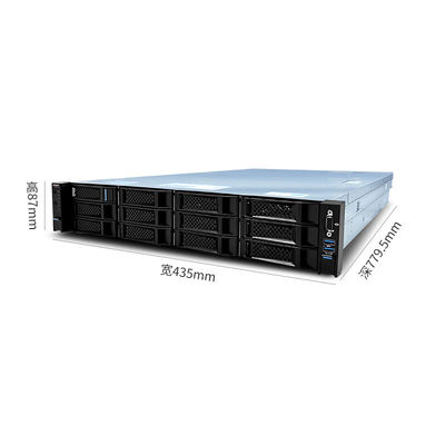 Intel Xeon Gold 6133*2 8G*8 RAM 240G*2 SSD 4T*8 SATA 800W*2 2U Rack Graphics Server