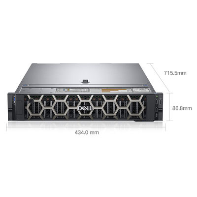 Double Port Gigabit Network Port and 2U Rack Server Form Factor Dell R740 Server Barebone