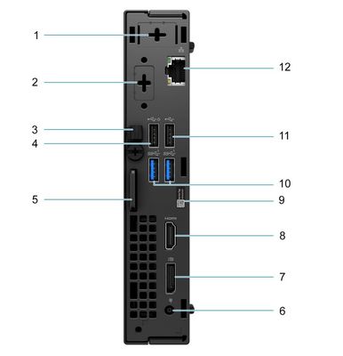 Powerful Dell Optiplex MFF Micro Desktop Computer Intel B660 Chipset 8G DDR4 RAM 256G SSD